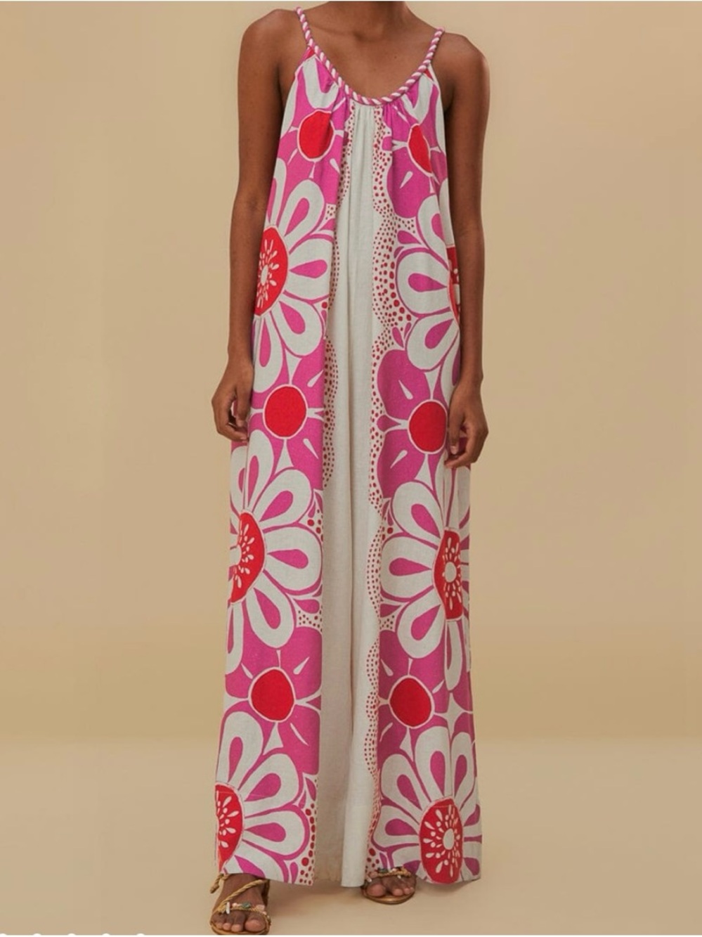 NWT FARM RIO Floral Maia Off White Jumpsuit
